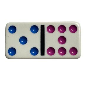Double Nine Dominoes Replacement Tile 5 7 Color Dot Vintage 1998 mq